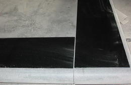 Absolute black granite tombstone