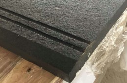 absolute black granite stairs antique surface